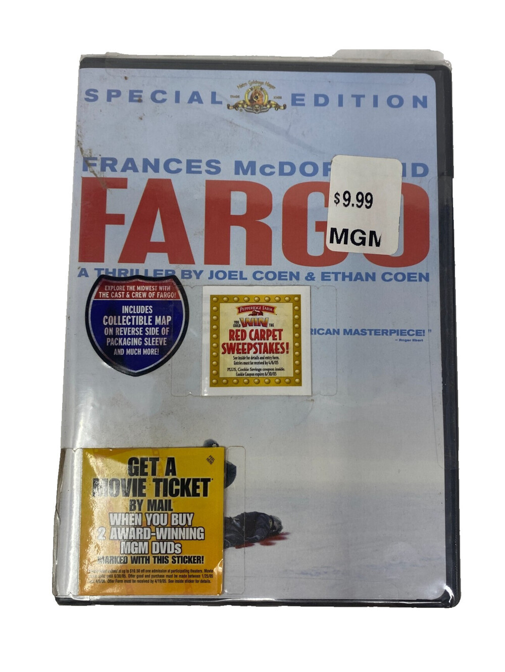 Fargo DVD Special Edition Frances McDormand William H. Macy Coen Brothers Sealed